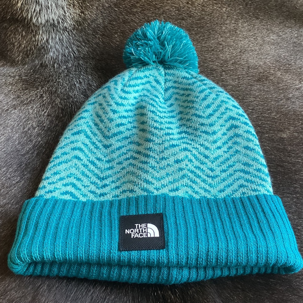 The North Face Kids/Youth Chevron Pom Beanie Wasabi